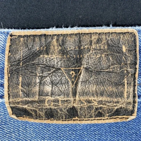 Guess Mens Vintage Regular Boot Blue Denim Medium Wash Vintage 36 x 34 - Picture 5 of 12